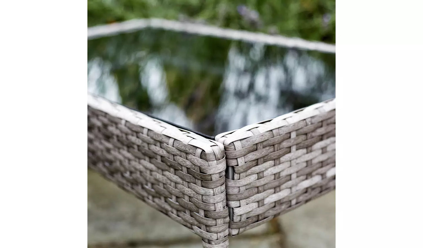 Lucia 4 Seater Rattan Effect Garden Sofa Set